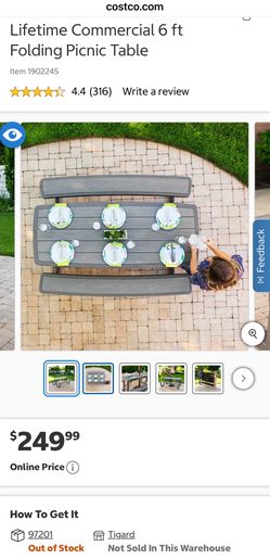 Lifetime fold flat picnic table