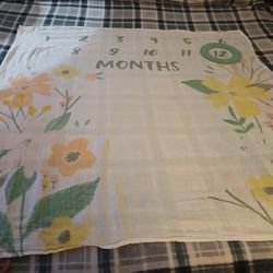 Baby Month Countdown Blanket And Ring