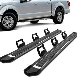 Running Boards Steps 6.0 Inch Side Step Compatible with 2015-2023 Ford F150 Super Duty Crew Cab & 2017-2023 F250 F350 Super Duty Crew Cab Stainless St