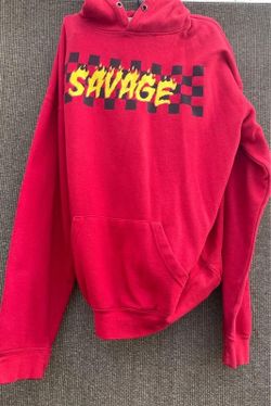 Savage Men’s Sz L Hoodies Fire Hoodie