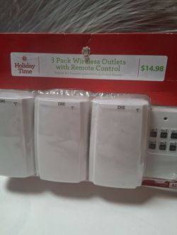 Holloween Holiday lighting worked remote control power outlets