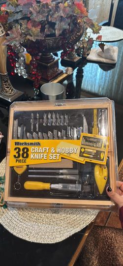 Worksmith 38-Piece Craft & Hobby Knife Set 481251 NEW