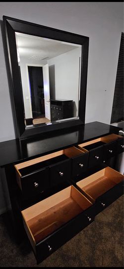 Dresser with mirror