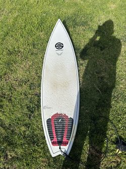 Santa Cruz Barney Model Surfboard w/ leash, fins, and bag