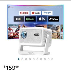 Smart Home Theater Projector – Netflix, YouTube & Prime Video 