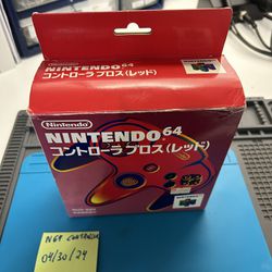 Nintendo 64 controller red CIB