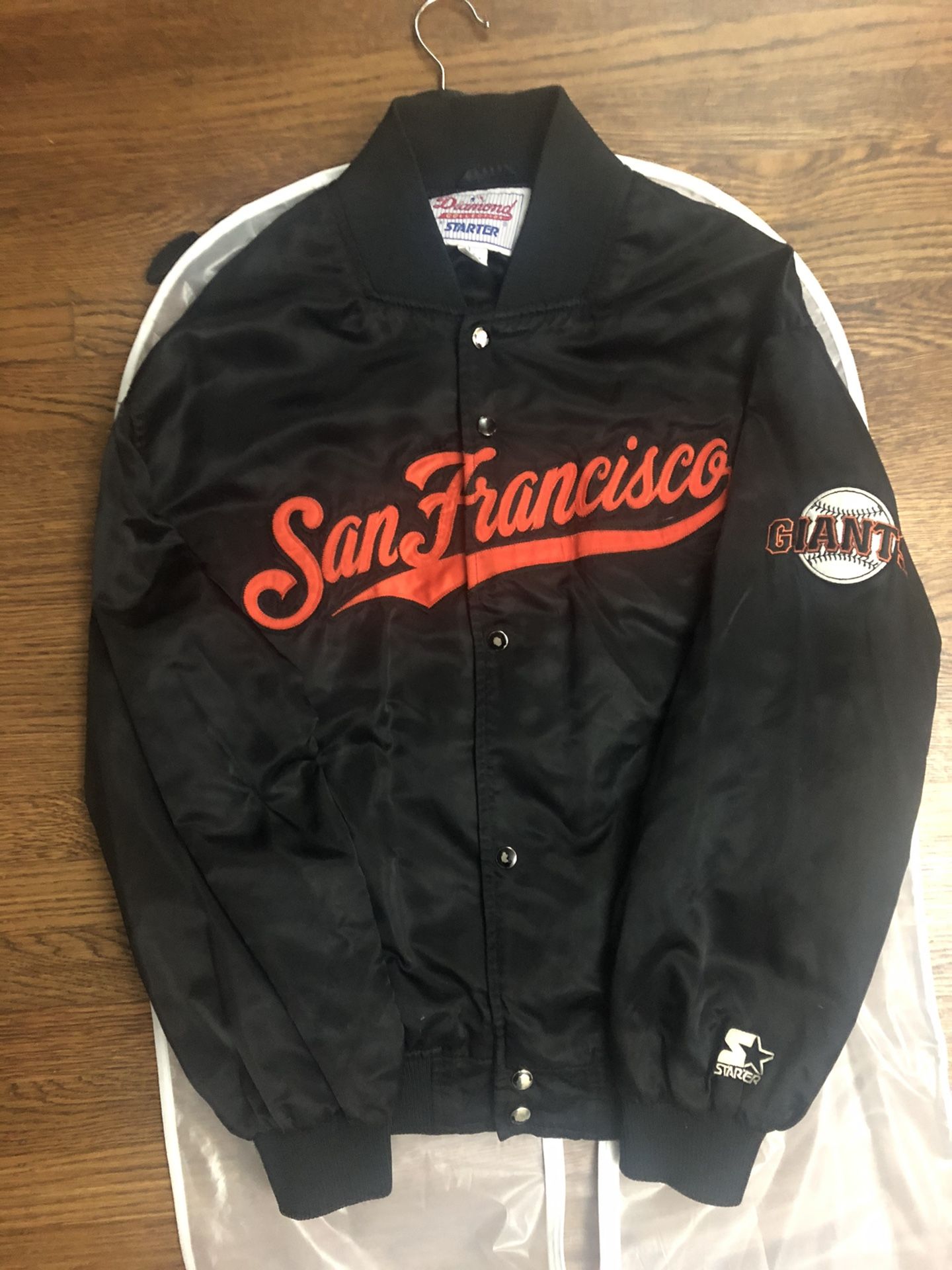 SF Giants satin Starter jacket Sz L