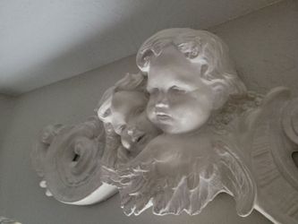Cherub wall plaque