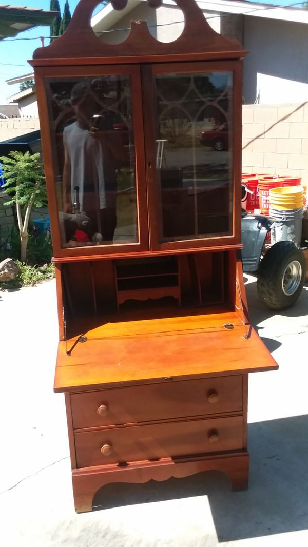 Maple Secretary Desk Drawer Antiques In Fontana Ca Offerup