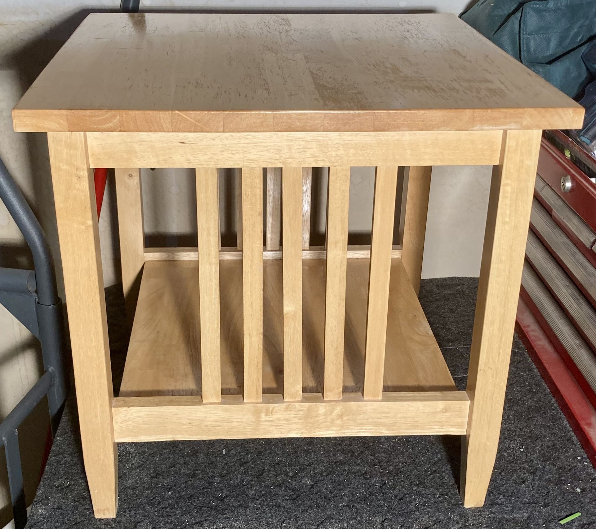 Solid Wood Mission End / Side Table Nightstand