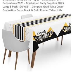 Graduation Table Cloths - 3pcs - Graduation Party Decorations