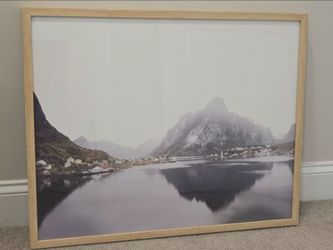 30" X 24" Mirror Lake Framed Under Glass - Threshold Designed with Studio McGee