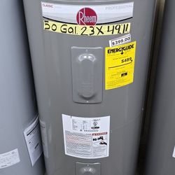50 Gallons Electric Water Heater 6 Year Warranty Garantia Por Escrito 