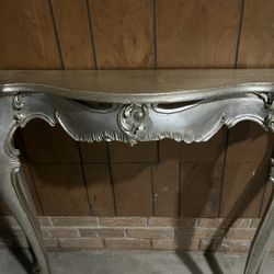 Silver Entryway Table 