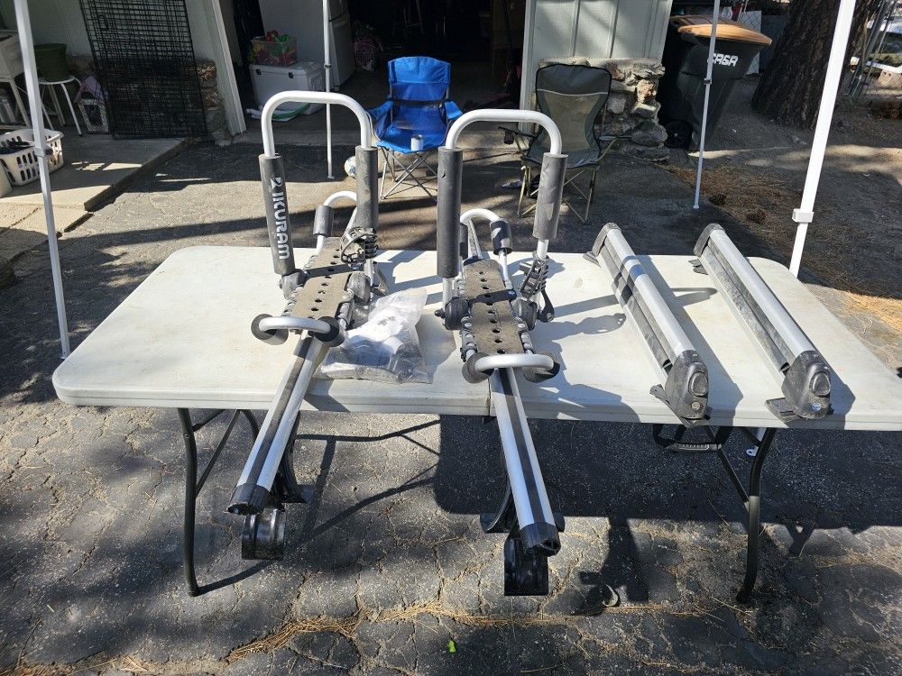 Car Rack With Ski And Kayack Attachment
