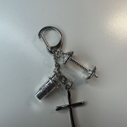 Gym , Coffee And Faith Keychain 