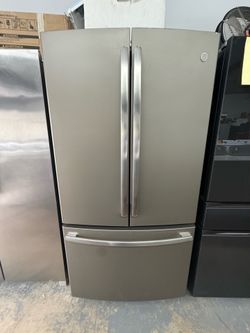 GE Matte Stainless Steel Refrigerator