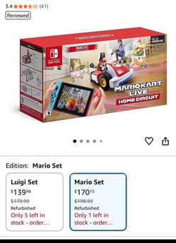 "Nintendo Switch Mario Kart Live: Home Circuit – Mario & Luigi Sets (Both)"