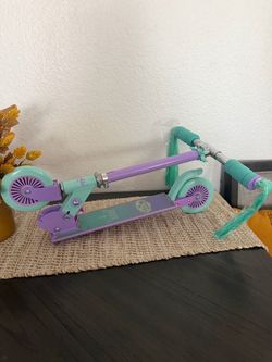 Kids Folding Kick Scooter Purple and Teal ✨new