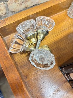 Crystal Glass Cabinet Knobs / Drawer Pulls – Matching Set