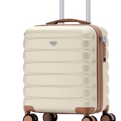 Carry On Suitcase Hardside Built In TSA Lock & USB Port Silent Double Spinner Wheels Maximum Underseat Carry-On Bag For American & United Approved Air
