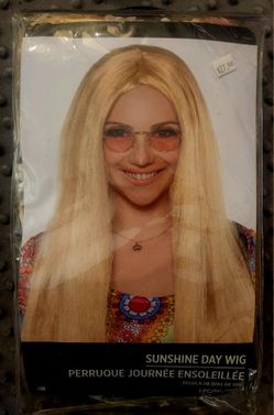 Sunshine Day Blonde Wig With Flowers 