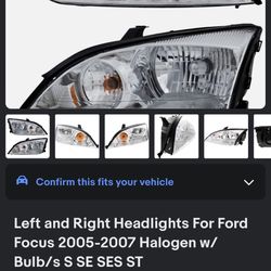 Headlights 2007 Ford Focus