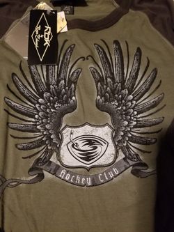 Reebok "Roger Edwards" hockey Henley Sz L