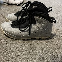 Size 8 Men Jordan 10 Retro Light Smoke Grey 