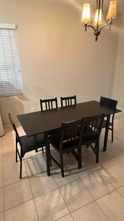 Dining Table Set with 6 Chairs