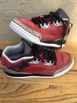 Jordan Spizike Low Kids Sneakers 7Y Nike Red School Gym