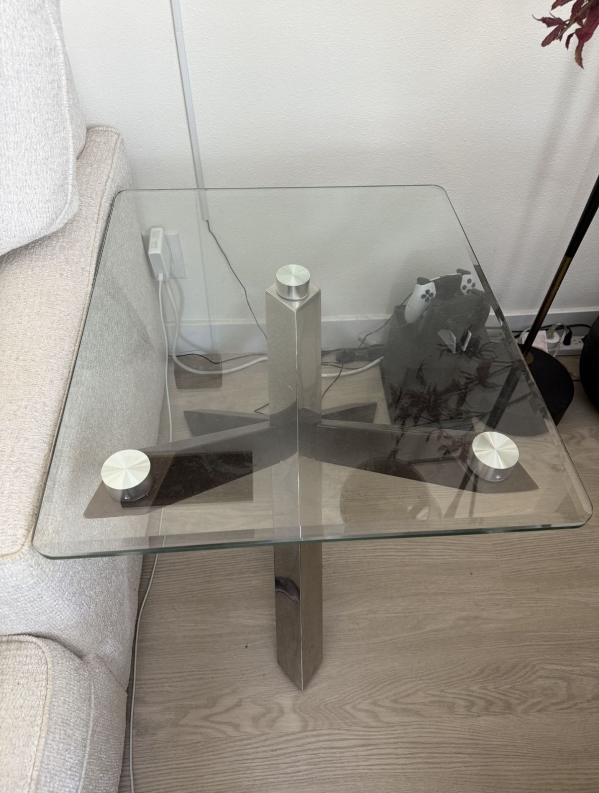 Glass End Table