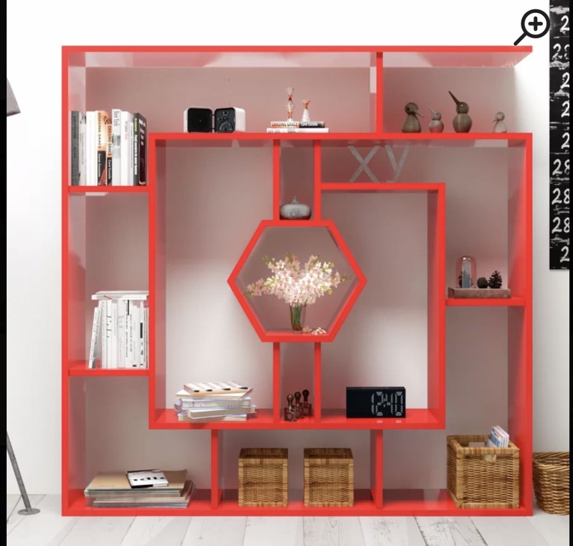 Shelf - Red - 53” x 53” x 9”