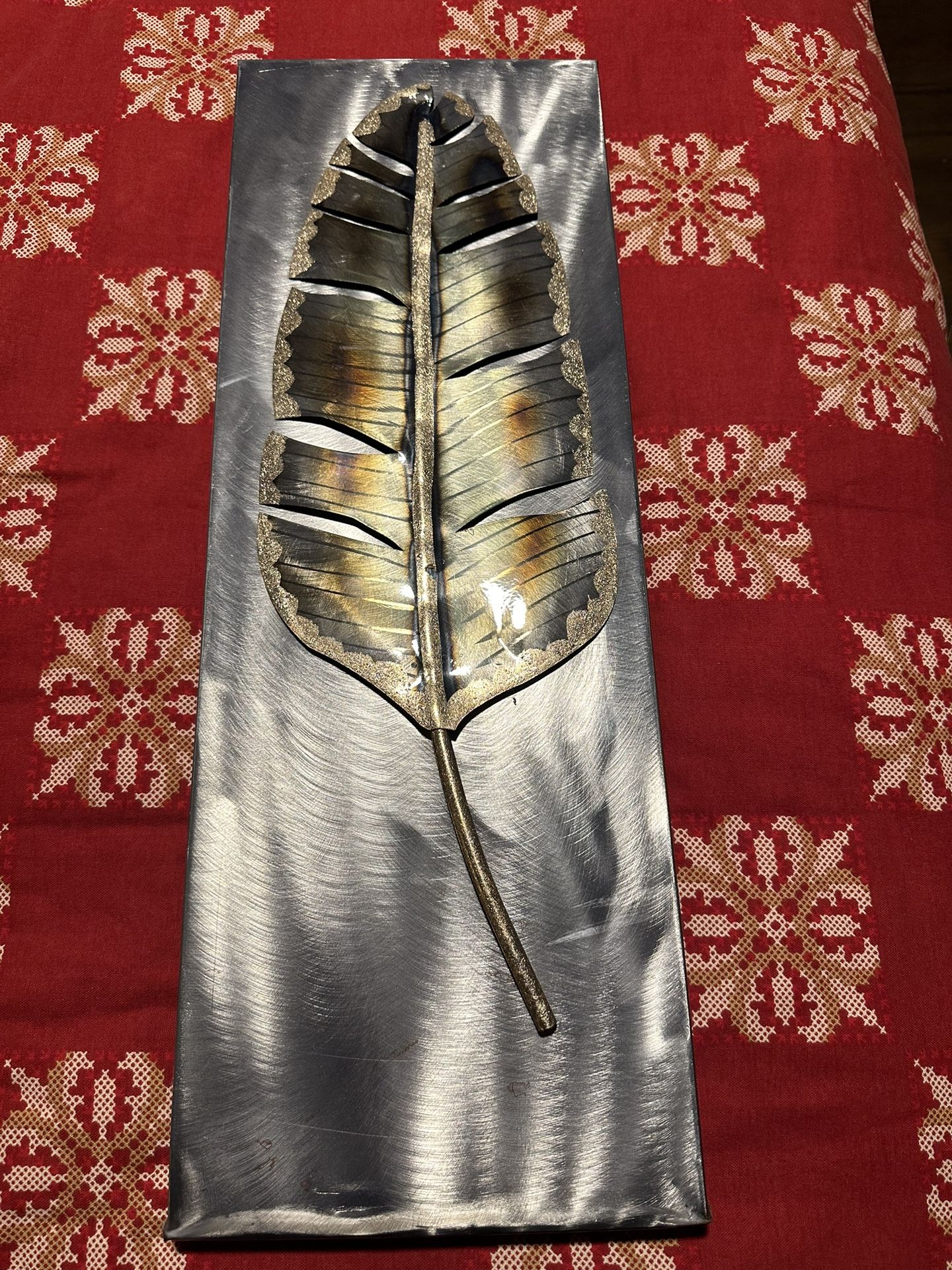 Silver Leaf Metal Frame