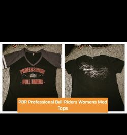 Professional Bull Riders PBR Women T Shirt Bundle Of 2. Size Medium