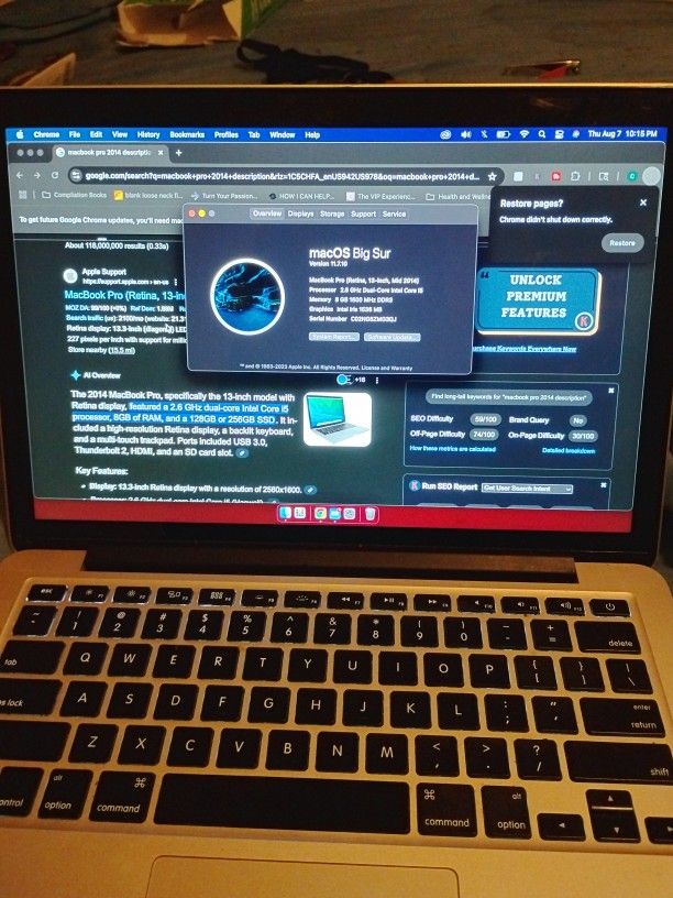 Apple MacBook Pro Laptop