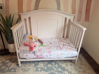 White Convertible Crib Toddler Bed