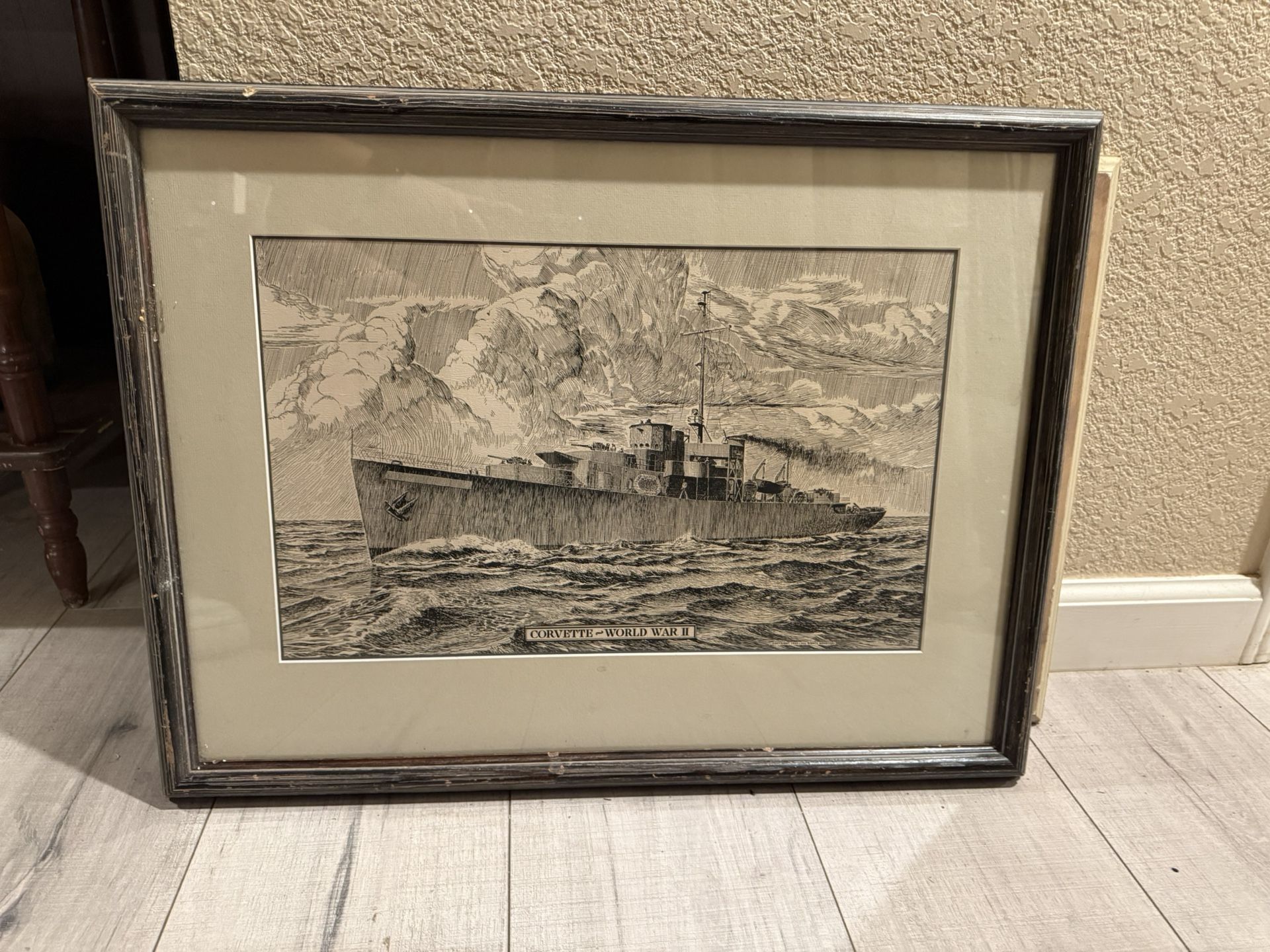 pencil drawn ship 