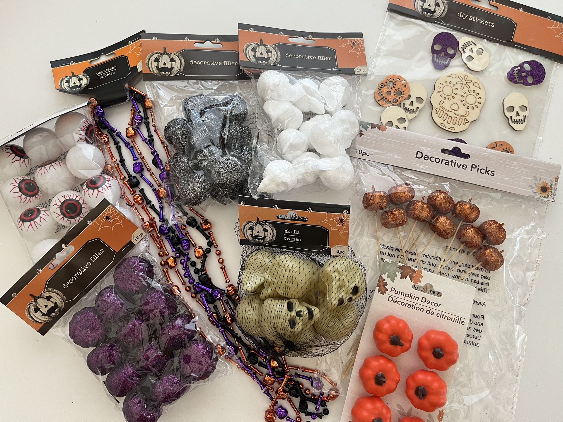 Halloween Decorative Craft Items ($2 Per Pack)