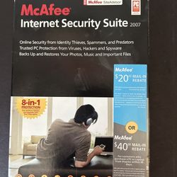 2007 McAfee Internet Security Suite - New/sealed unused