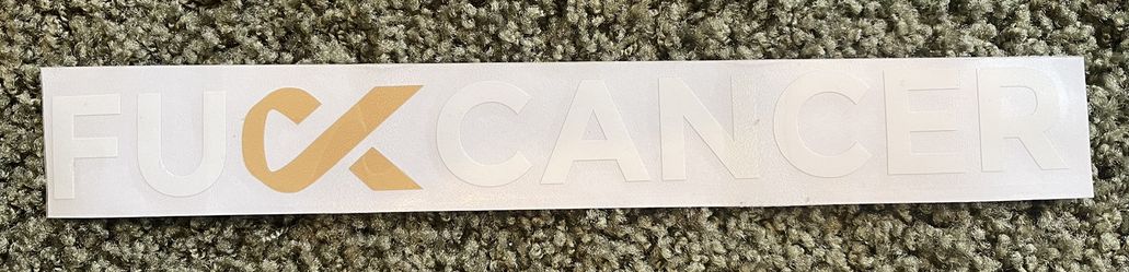 F Cancer Decal for car