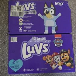Baby Diapers Luvs Size 2 