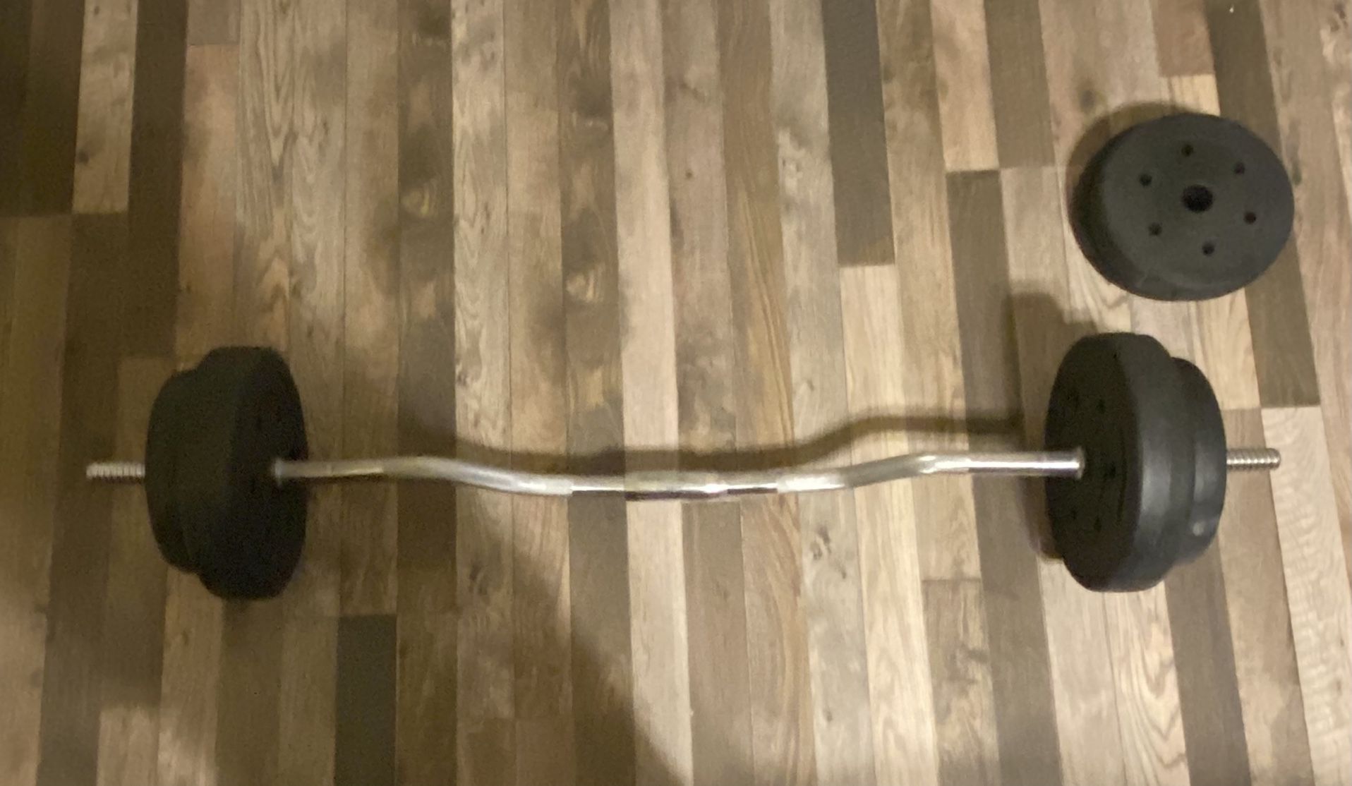 Barbell with Weights and Locks