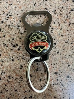 Lucky Brand Blue Jeans Keychain 