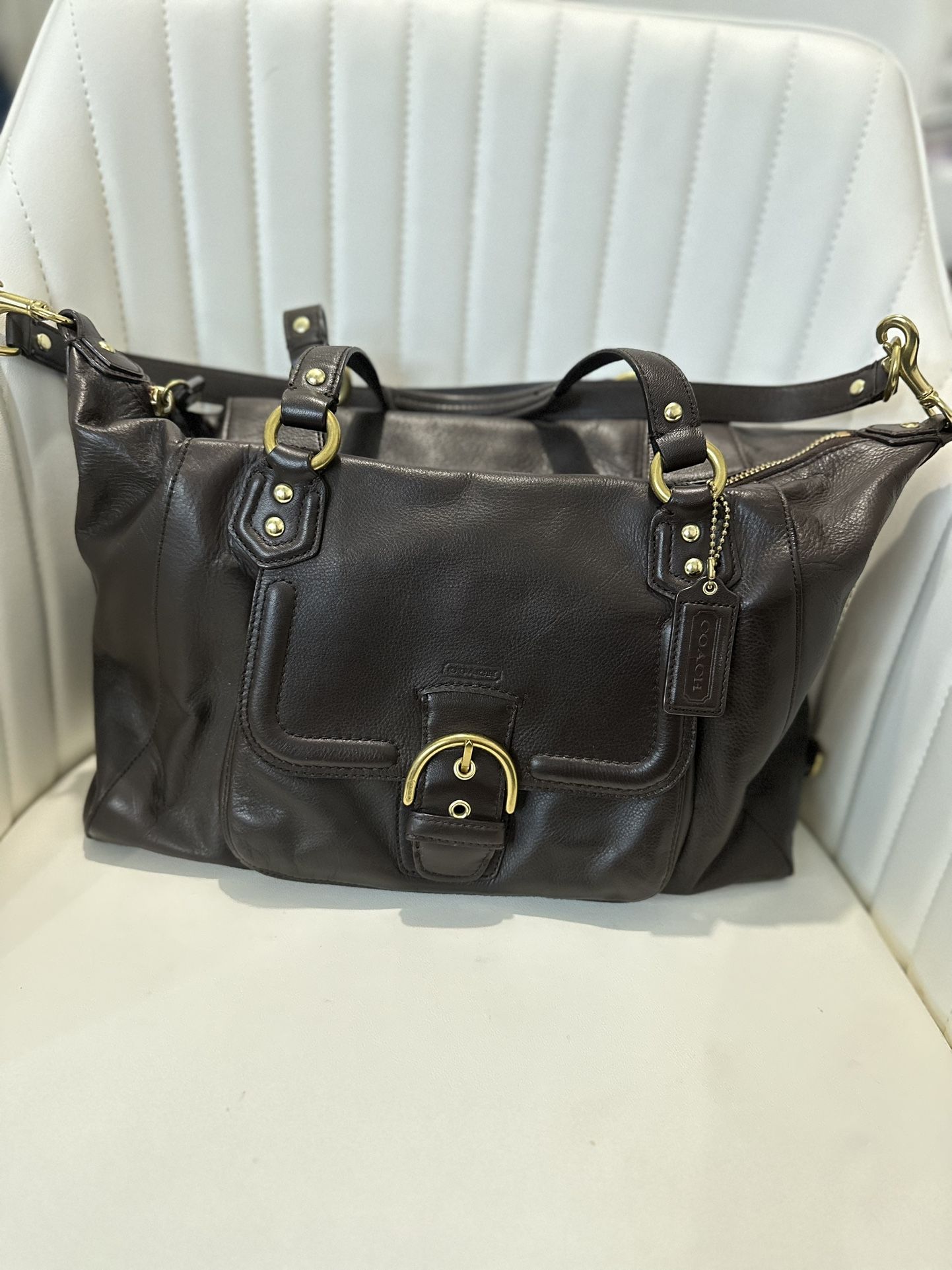 Leather Coach Bag