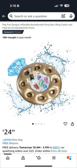 Bachelorette Ring Pool Cooler Floater