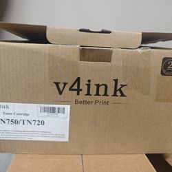 v4ink Brother Compatible TN750 TN720 High Yield Black Toner Cartridge - 3 Packs