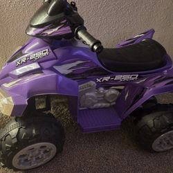 12V XR-250 Purple Kids 4wheeler