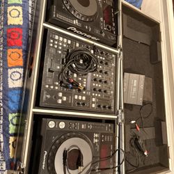 Pioneer CDJ, +mixer,Coffin and Serato 