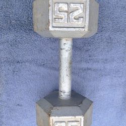 (YES STILL AVAILABLE) One 25 lb Dumbbell 